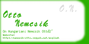 otto nemcsik business card